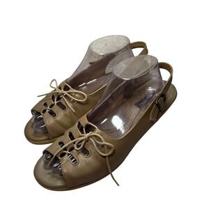 VTG SAS Womens 11 Ghillie Sandals Open Toe Gladiator Slingback Boho Cottagecore